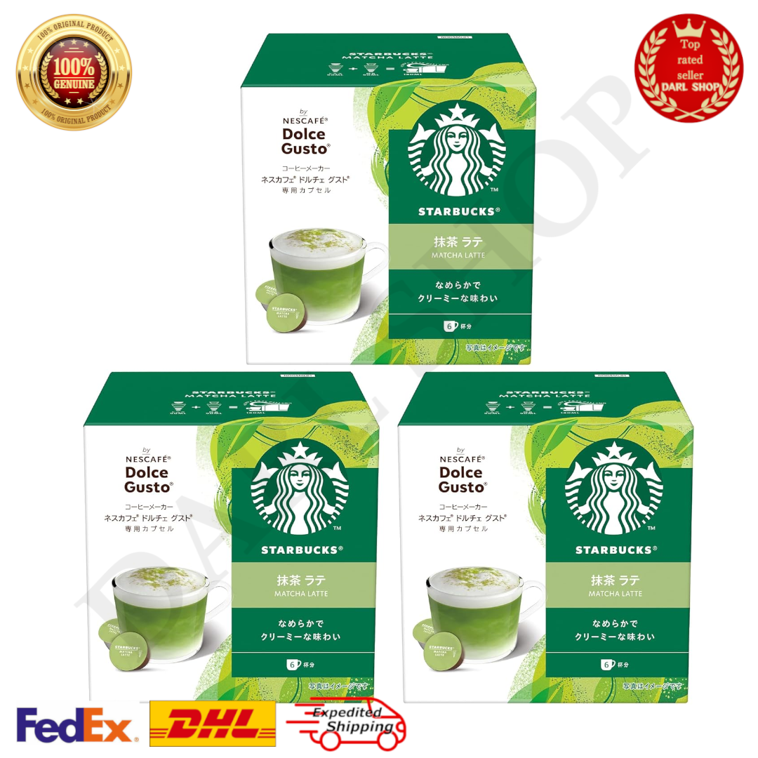 Starbucks Matcha Latte Set of 3 Dolce Gusto Nestle 12 capsules 6