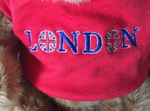Harrods London Teddy Bear Plush T-Shirt Souvenir Stuffed Toy Animal Free ship - Picture 2 of 5