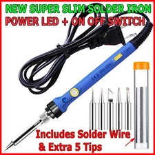 Soldering Iron Electric Gun Adjustable Temperature 60W Welding Solder Wire Kit