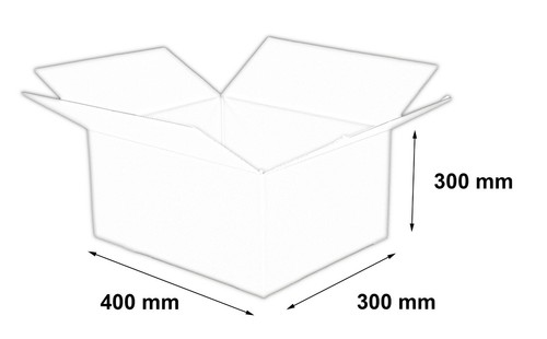 FALTKARTON VERSANDSCHACHTEL Box 400x300x300 MM Außenmass einwellig BRAUN NEU - Bild 5 von 5