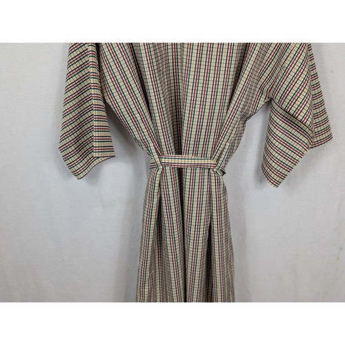 Vintage Christian Dior Monsieur Plaid Bath Robe One Size - Picture 13 of 15