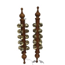 Set Of 2 Percussion Sleigh Bells Holiday Instruments Music Orchestra CHRISTMAS