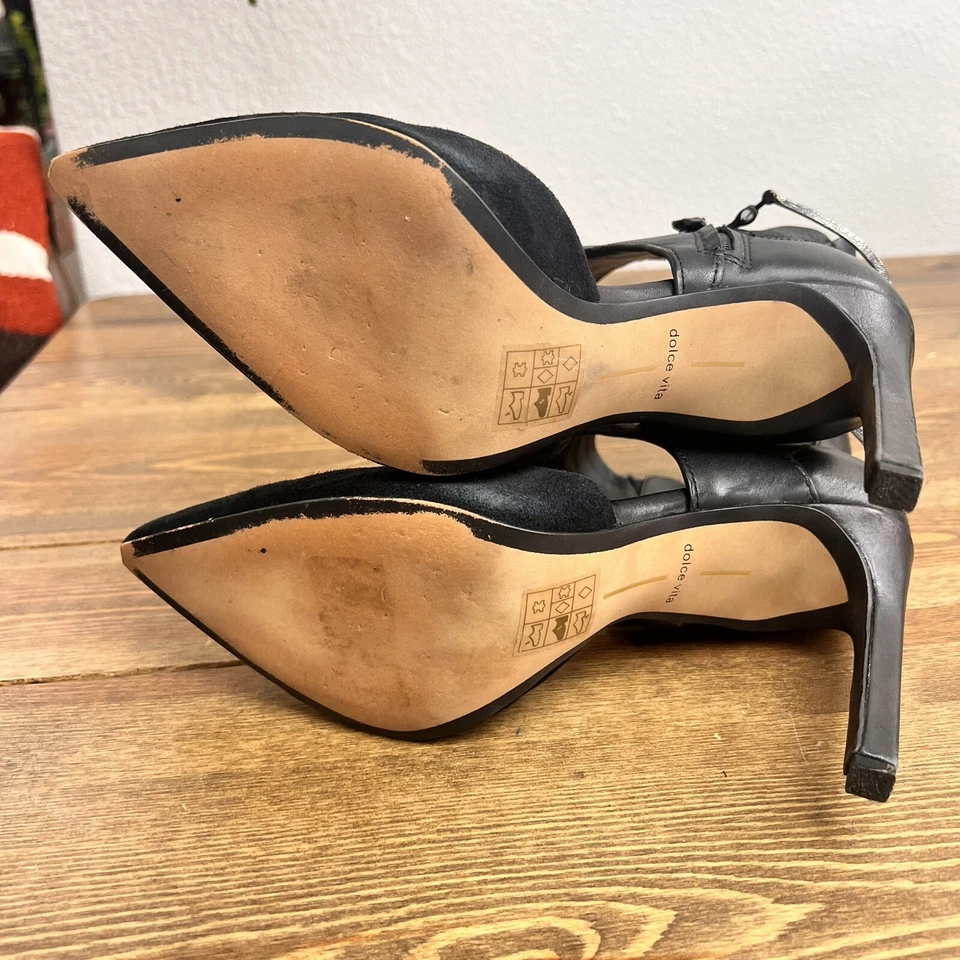 Tacones Dolce Vita de cuero negro talla 10 Foto 4 de 4