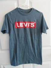 LEVI'S LEVIS Strauss  Co. Gray / Maroon T-Shirt Shirt Size Small VERY GOOD