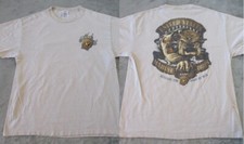 Vintage Marines Shirt Mens Large Beige Tan Desert Retired Devil Dog of War USMC