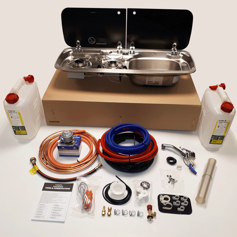 SMEV 9222 R/H SINK AND HOB HOT & COLD INSTALLATION KIT FOR CAMPERVAN MOTORHOME