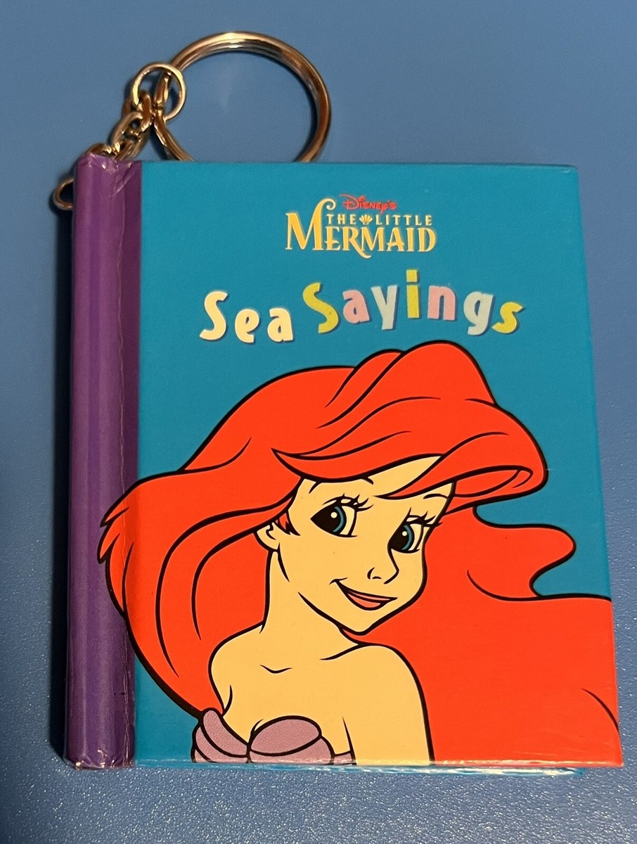 Key Chain Mini Book - Disney Little Mermaid Ariel Sea Saying Mouse
