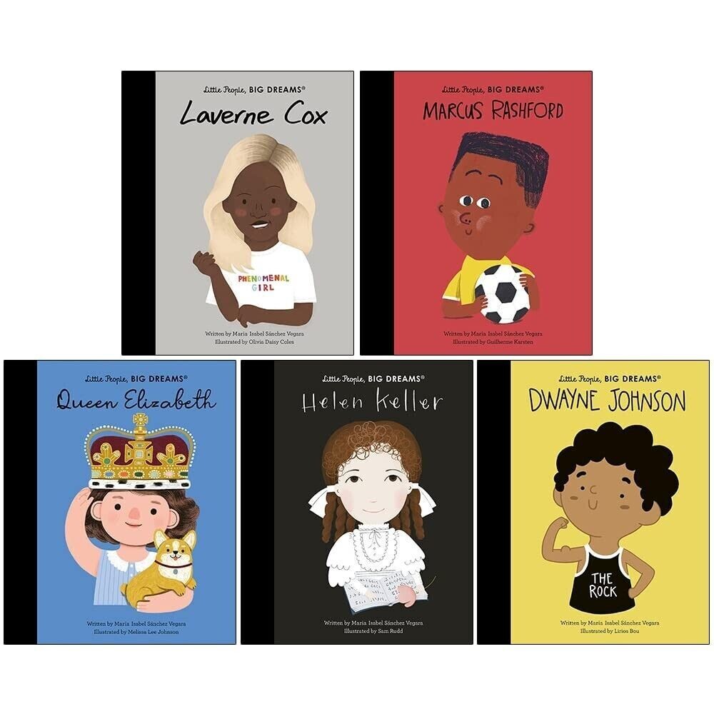 Little People Big Dreams Series 18 Collection 5 Books Set Maria Isabel Sanchez