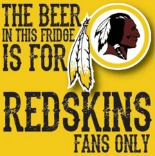 WASHINGTON REDSKINS BEER REFRIGERATOR MAGNET TOOL BOX LOCKER CHRISTMAS GAG GIFT
