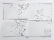 ARAMCO 1979 Microwave System Layout Schematic Saudi Arabia ARABIAN AMERICAN OIL