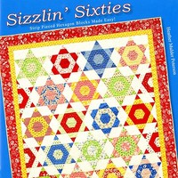 Sizzlin' Sixties Easy Strip Pieced Hexagon Blocks Sizzlin' Sixties Easy Strip Pieced Hexagon Blocks