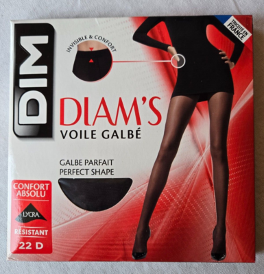 Lot De 2 Collants DIM Voilissime Taille 1 - Noir - Neuf Avec étiquettes