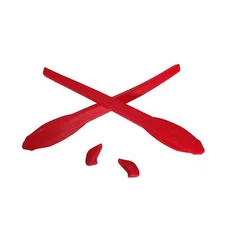 New Walleva Red Rubber Kit For Oakley Flak 2.0/Flak 2.0 XL Sunglasses