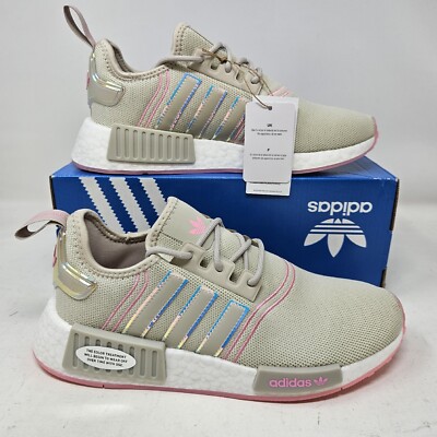 adidas Nmd R1 Womens Shoes Size 8 Color: Brown/Aqua/Pink/White