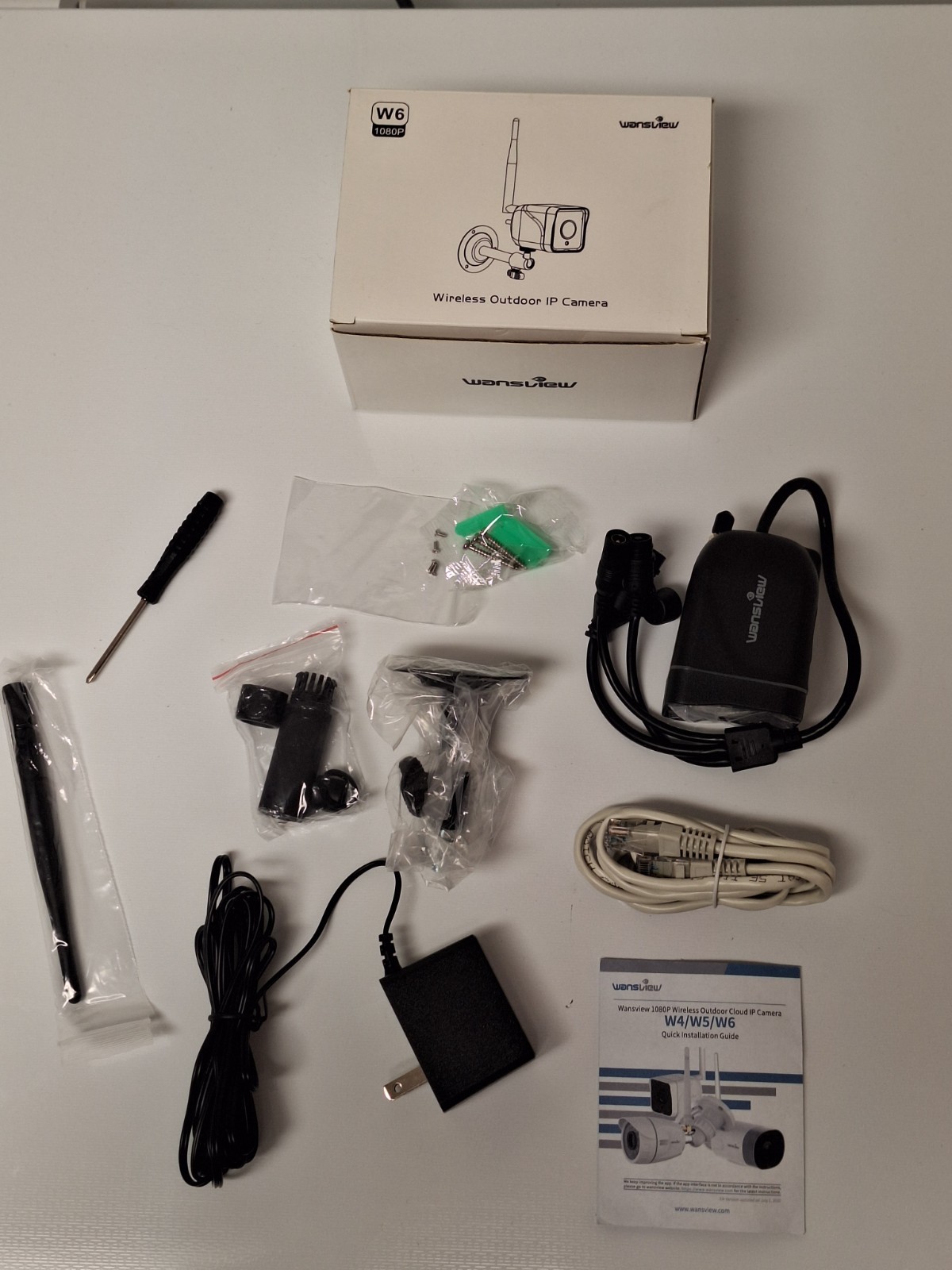 Wansview W6  Black Wireless Outdoor Ip Camera 1080p