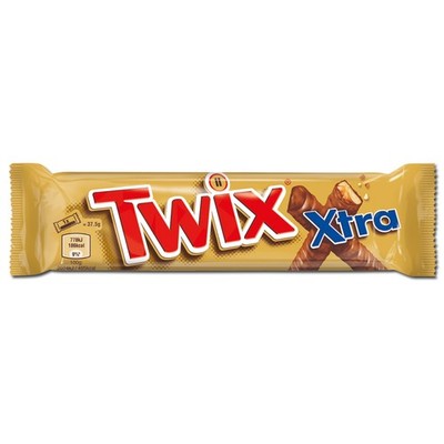 (16,40 /1kg) Twix XTRA, Riegel, Schokolade, 75g Riegel