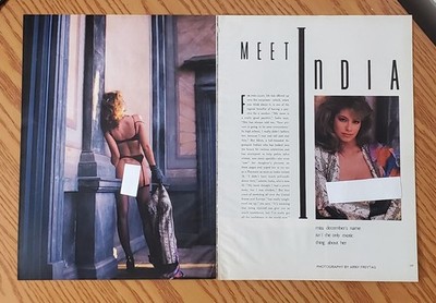 Playboy PICTORIAL ONLY - Playmate INDIA ALLEN December, 1987 7 pages | eBay