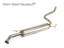 Ulter Edelstahl Sportauspuff Fiat Seicento 98- 60mm rund scharf gerade