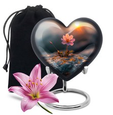Flower Large Cremation Urns For Adult Ashes Women Funeral Urn For Adult 10 Inch