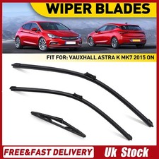 3x Front Rear Windscreen Wiper Blades For Vauxhall Astra K 2015-2025 28+24+10''
