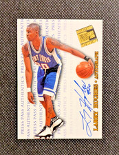 1998-99 Press Pass Authentics LARRY HUGHES #NNO - Auto Card 76ers / Billikens