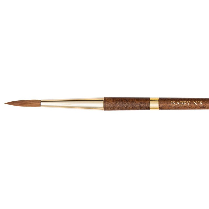 Pinceau rond aquarelle Isabey Syrus N°8 pour peindre vos carnets de voyage