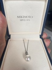 Mikimoto South Sea Pearl Pendant Necklace 10–11mm A+ Diamond 18ct White Gold COA