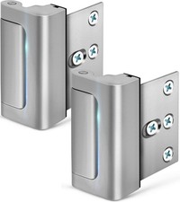 Home Security Door Lock, 2 Pack Childproof Door Reinforcement Lock with 3 Inc...