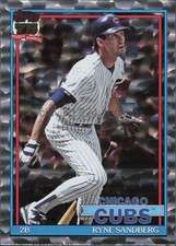 2026 TOPPS MLB - Ryne Sandberg - 1991 35th Anniv Crackle Foil #T91-25 Cubs