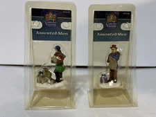 Vintage Lemax Carole Towne Collection LOT OF 2 ASSORTED MEN Figurine NEW