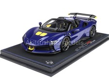 BBR P18238I 1/18 Ferrari SF90 XX Spider Electric Blu Blue Limited Edition - 50pc