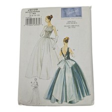 Vogue Vintage 8729 1956 Formal Gown Sewing Pa...