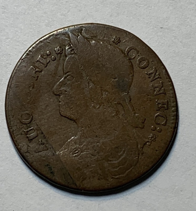 1787 Connecticut Colonial Copper Coin