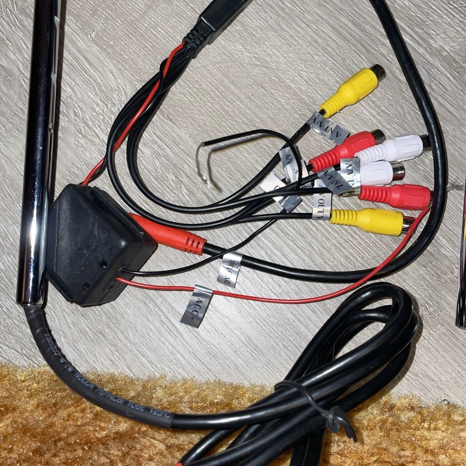 Power Acoustik 7” TV In Headrest HDVD-71CC 7" Car Player - Image 3 of 4