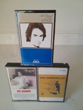 Neil Diamond Cassettes Lot of 3 Greatest Hits Volume 2 Early Classics Love Songs