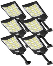 6x LED Solar PIR Motion Sensor Street Wall Light Security Outdoor Garden 6500K