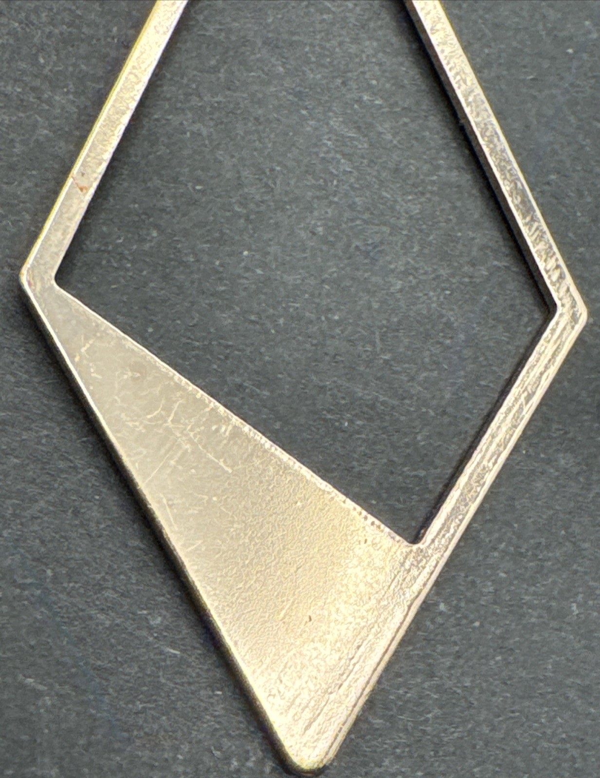 3” Statement Dangle Drop Sterling Silver Gold Ton… - image 9