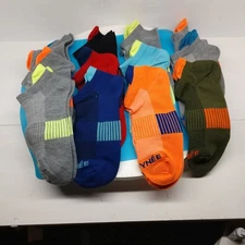 Lot of 12 Pairs Men’s Low Cut Ankle Socks – Colorful Athletic Casual