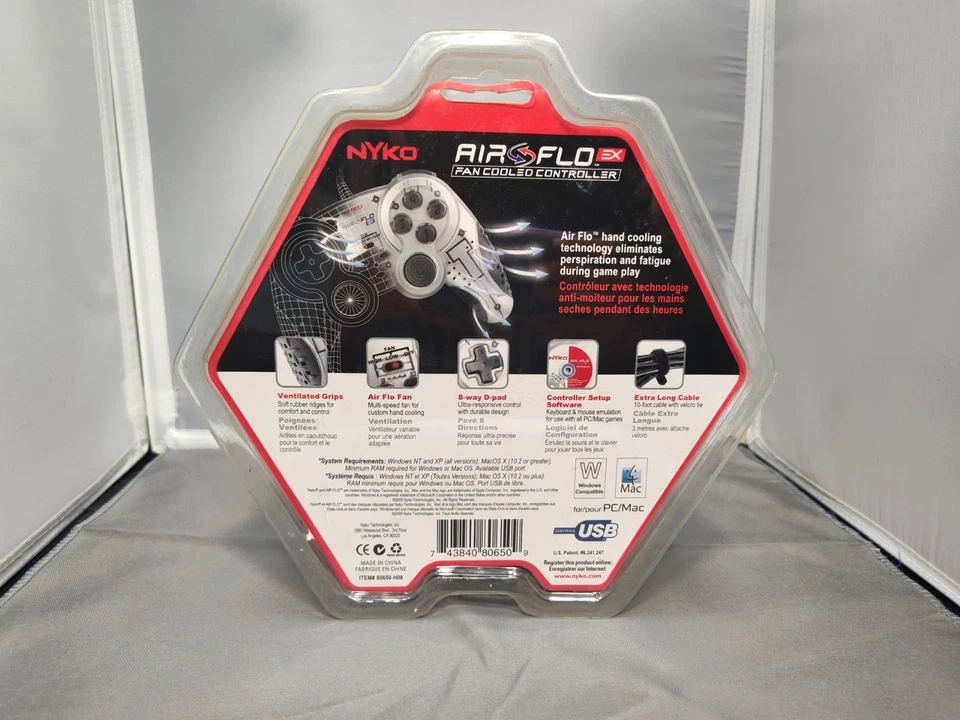 Nyko Air-Flo EX 风扇冷却控制器 USB 适用于 PC Mac 全新未拆封 复古 美国 — 第 3/4 张图片