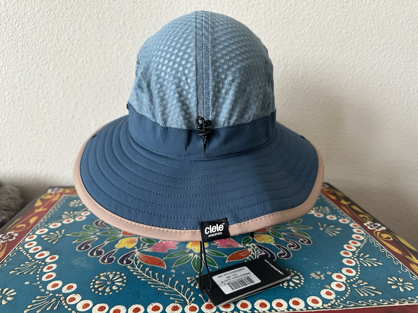 Ciele Bucket Hat Cap BNDCKHat Carbon Iconic VC Blue 5 Panel Size S/M Coolmatic