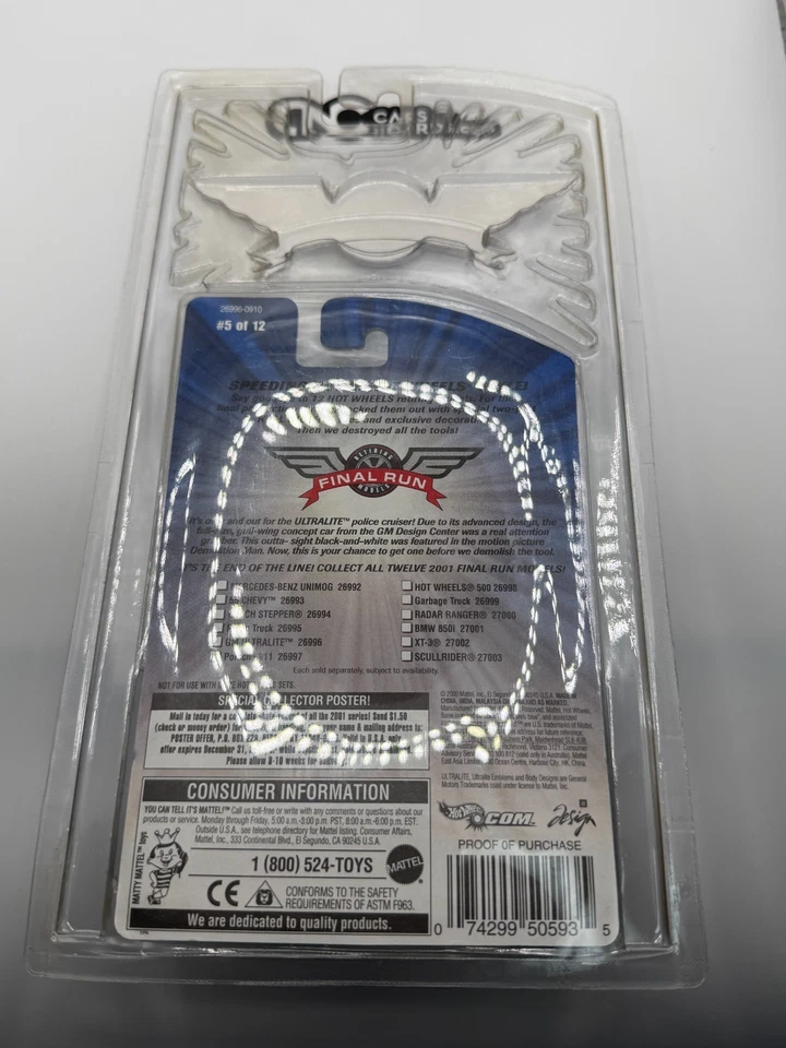 Hot Wheels Final Run GM Ultralite 2001 Foto 2 de 2