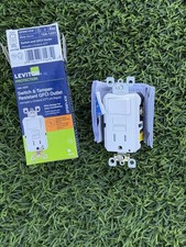 10 PCS Leviton GFSW1-KW Switch Tamper-Resistant GFCI Outlet 15A 125V White