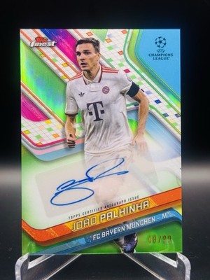 2024-25 Topps Finest UCC - Joao Palhinha /99 - Green Neon Auto FC Bayern #BA-JP