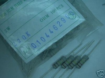 100pcs 390 ohm 2 Watt 2W Resistor Axial Carbon film #iw
