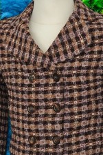 LIKE NEW Mytheresa Munich Luxury Women's Jacket Made in Italy Wool Blowers Size 42