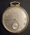 ANTIQUE GRUEN VERI-THIN 14KT. GOLD POCKET WATCH 17 JEWELS, 1-3/4" DIA. NON-WORK