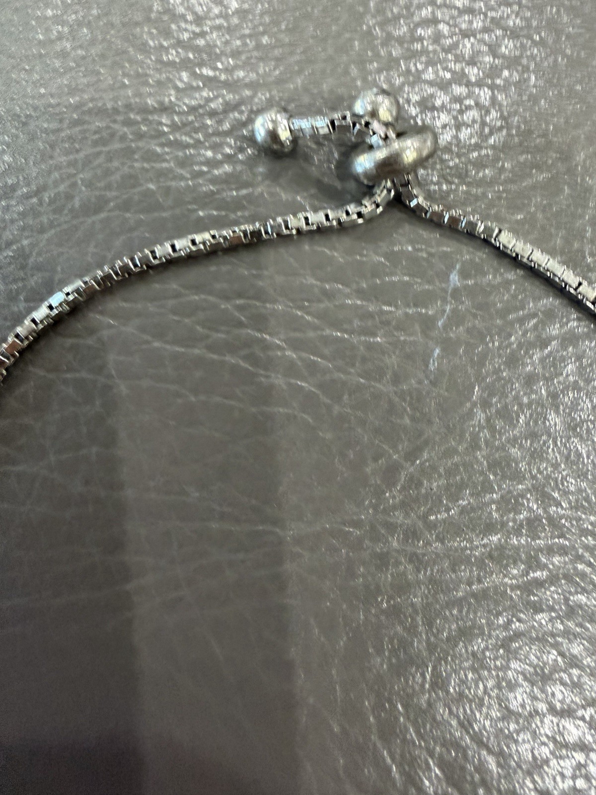 Sterling Silver CZ Infinity ADJUSTABLE Bracelet - image 4