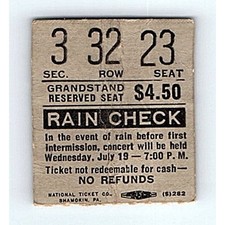 Grateful Dead Concert Ticket Stub July 18 1972 Jersey City New Jersey