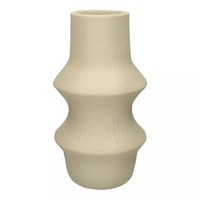 INNA-Glas Blumenvase Christopherus, Aus Polyester, Beige, 37,5Cm, Ø21Cm