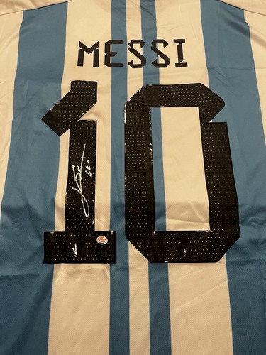 Lionel Messi Argentina Autographed Signed Custom Jersey with COA